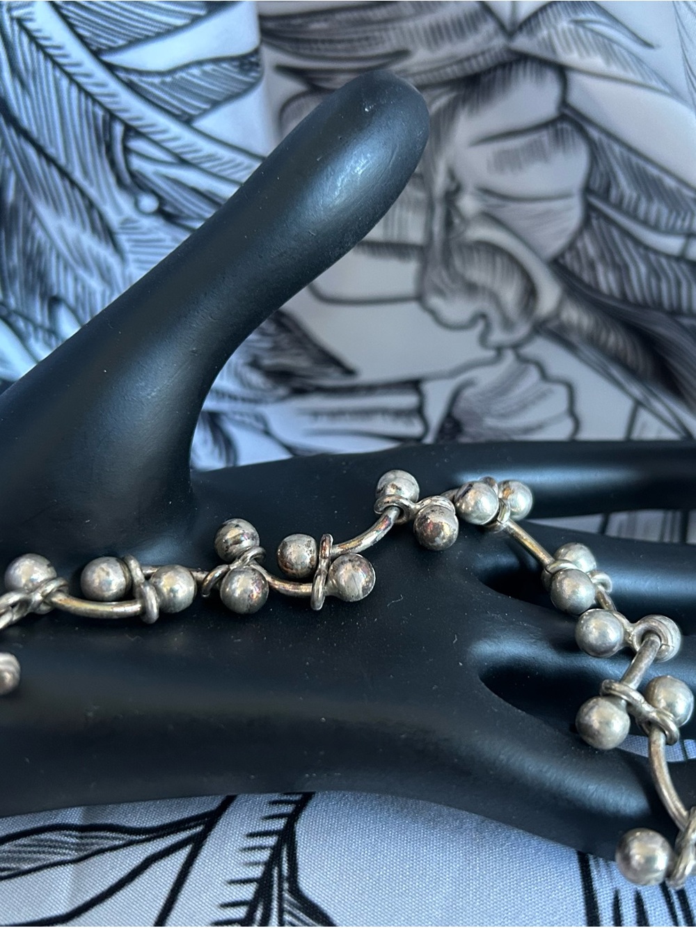 Vintage Silpada toggle bracelet. Sterling  Silver Bead Link Bracelet